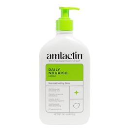 Loción corporal hidratante diaria AmLactin  Hidrata al instante, alivia la rugosidad  Potente terapia alfa-hidroxi exfolia suavemente  Suaviza la