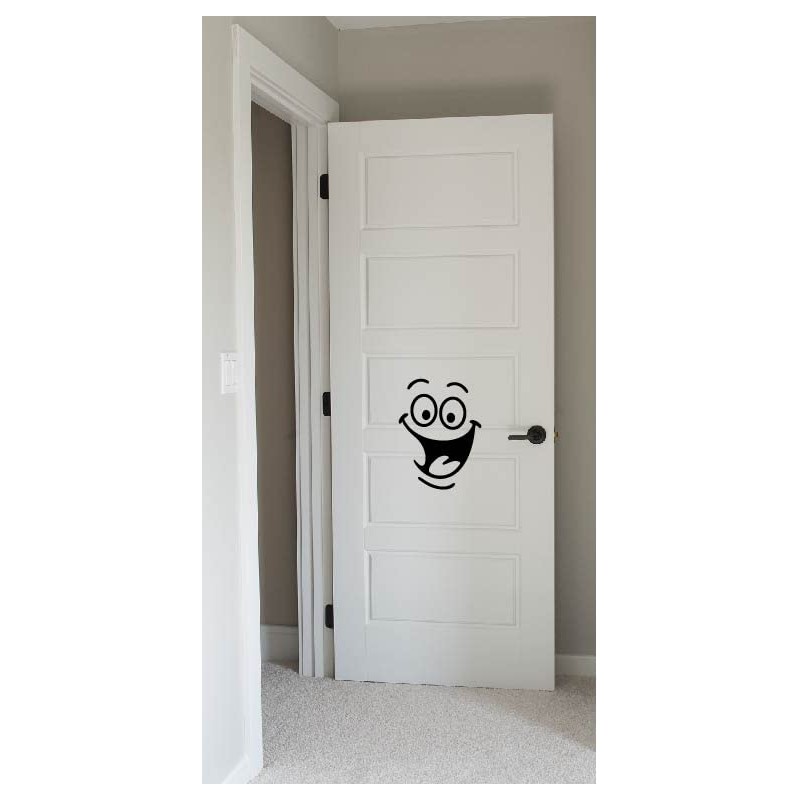 Smiley Face Toilet Sticker Funny Bathroom Stickers Toilet Seat Sticker