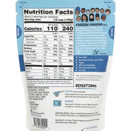 A Dozen Cousins Beans Black Rice Cuban 10 oz (Pack of 6)