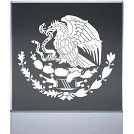 1 pcs Calcomania Escudo Mexicano Águila, 8 inches - Mexican Eagle Car Window Sticker Shield Emblem Sticker Mexican Flag Decals