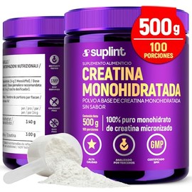 Creatina Monohidratada Micronizada 200 Mesh – Suplemento Deportivo en Polvo 500 g (100 Porciones) | Creatina Micronizada de Alta Pureza | Fuerza, Potencia y Resistencia | Vegano, Sin Gluten ni Azúcar