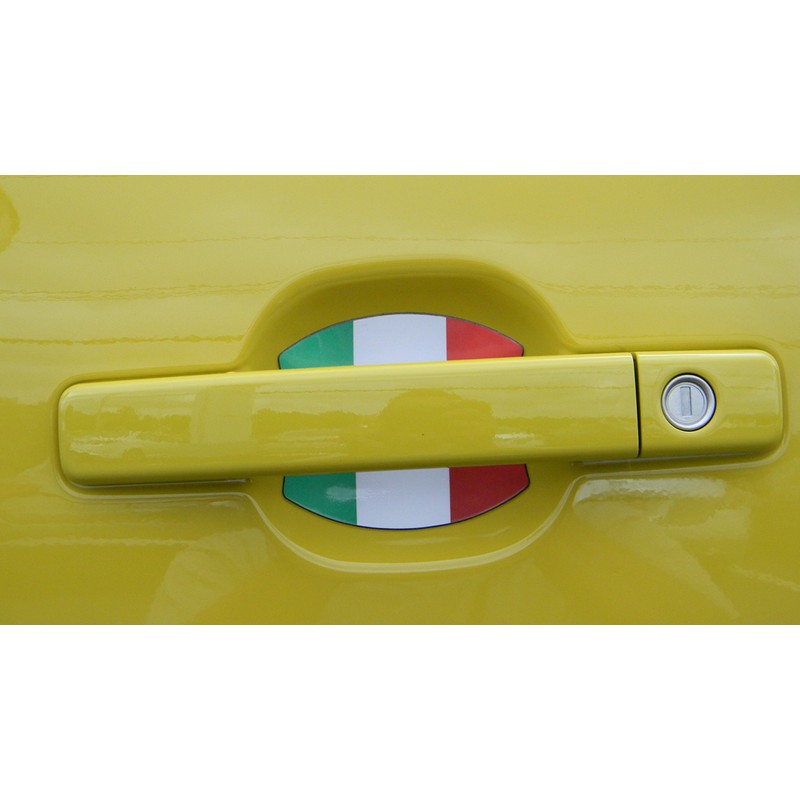 Fiat 500 Italian Flag Car Auto Door Handle Trim Molding