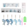 5Pcs Dolphin Diamond Painting Keychain DIY 5D Cartoon Pendant Stylish