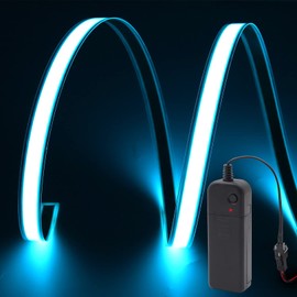 Aoling OLED Lighting Panel, EL Tape Light, 3V, 3V, 1M x 1CM, EL Panel, Ice Blue, EL Light, EL Sheet, Power Supply Unit, Logo, For Astronomical Photography Flat Frame, Teaching Materials, Car Side Mall, Game Console Backlight, Cosplay, Party Decoration, N