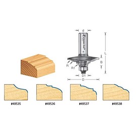 Amana Tool - 49537 Carbide Tipped Cabinet Door Edge - Front Face Edge - 1/8 x 31/64 Radius