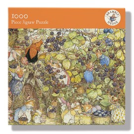 1000 Piece Jigsaw Puzzle - 'The Harvest' Artistic Design from the Brambly Hedge Series - Full Image Poster Included