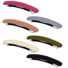 EIOURVY 6er-Pack Haarspangen, französische Haarspangen für Damen, Vintage-Haarspangen, automatische große klassische Haarspangen für feines und mitteldickes Haar