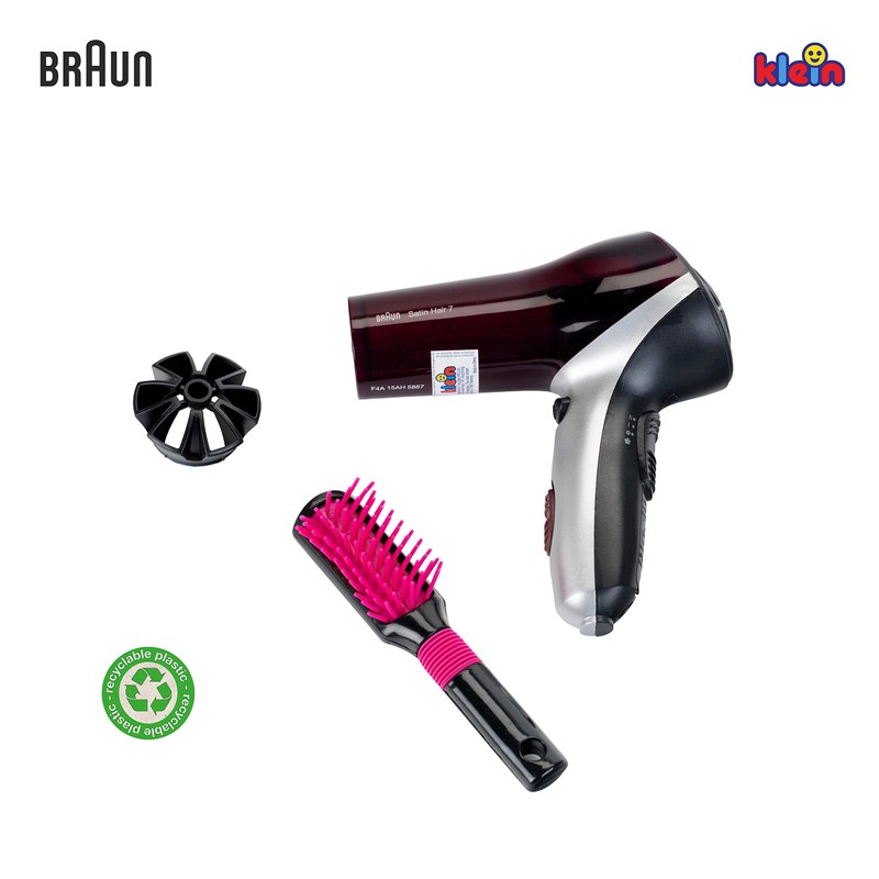 Theo Klein 5867 - Braun Satin Hair 7 Hairdryer With