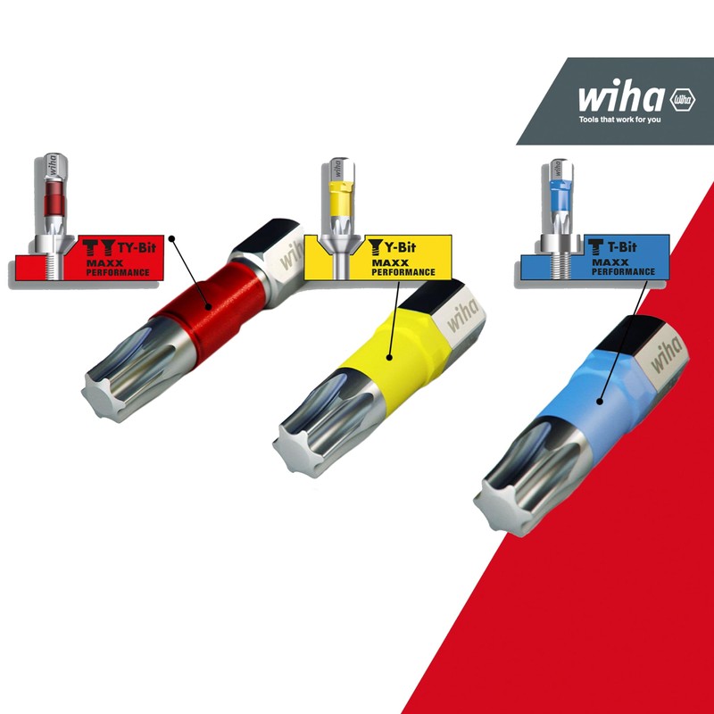 Wiha bits, FlipSelector Y bit, for screwing in Y Shape,