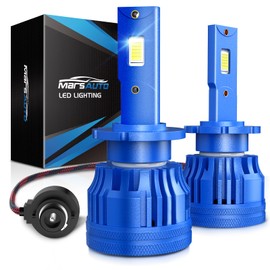 Marsauto D2S D2R Bulbs, 22000 Lumens 45W 6000K White Color 6X Brightness, 85122 66240 66040 66240CBI Xenon HID Bulbs, Pack of 2