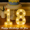 DyingSwan Led Light Up Numbers, 18th Birthday Decorations, Marquee Numbers