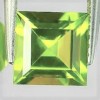 Unbranded PERIDOT GEM PRINCESS CUT LIME GREEN FACETED GENUINE GEMSTONE