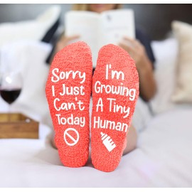 VICRAZY Mothers Day Gifts For Mom - New Mom Gifts & Funny Pregnancy Socks Presents, Ideas Christmas Presents for Women - First Time Mother Must Have, Accessories for Pregnant Women