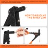 Meiwaltee Blind Riveter Set 4-in-1, Riveter Set with 200 Rivets