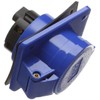 Knightsbridge IN0013 Industrial Connectors IP44 Angled Panel Mount Socket 2P+E,