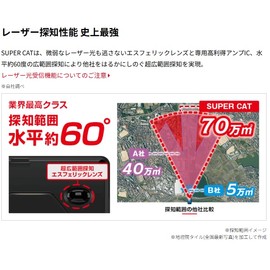 Yupiteru LS1200 Super Cat Laser & Radar Detector Premium Line Compatible with New Radar Wave Transfer Orbis MSSS