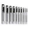 10PCS Belt Punch Set Carbon Steel High Hardness Round Hollow