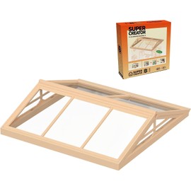 Rowood Miniature Dollhouse Accessories, Plastic Dust-Cover Roof for Super Creator(DWP02)