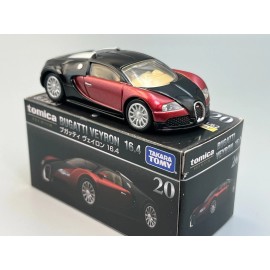 Tomica Bugatti Veyron 16.4 Red and Black Tomica Premium 1/64 Scale