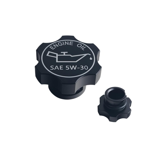 DEWHEL Aluminum Engine Oil Filler Cap Compatible with GM 1992-2018