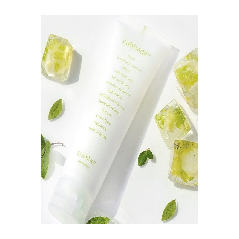 Cabbage Acne Functional Bach Mildly Acidic Foam Cleansing 120ml 2pcs