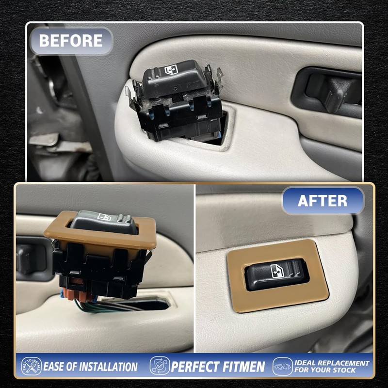 OICCTBF Rear Power Window Switch Trim Repair Fix,Driver Passenger Side