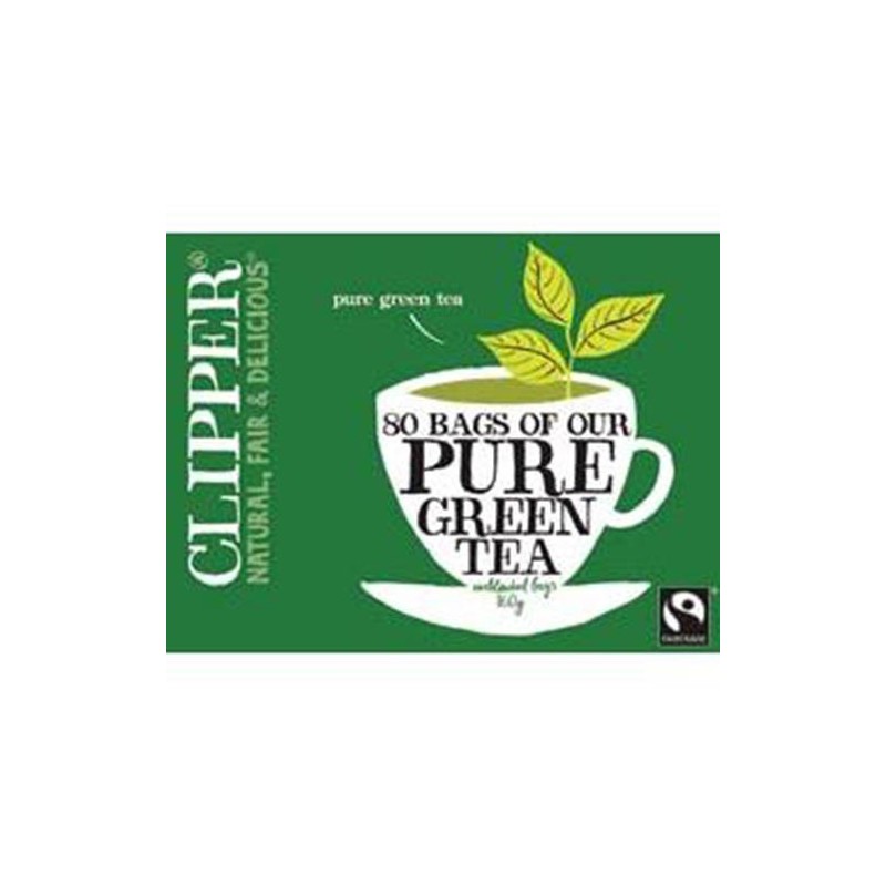 (3 PACK) - Clipper - Pure Green Tea | 80