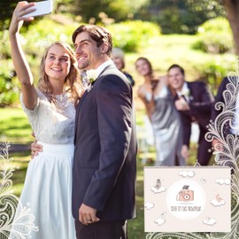 Hochzeitsspiel: Selfie ist das Brautpaar – Box mit kreativen und lustigen Fotoaufgaben – Tolles Spiel für Gäste oder Geschenkidee für das Brautpaar – Eisbrecher für die Hochzeit