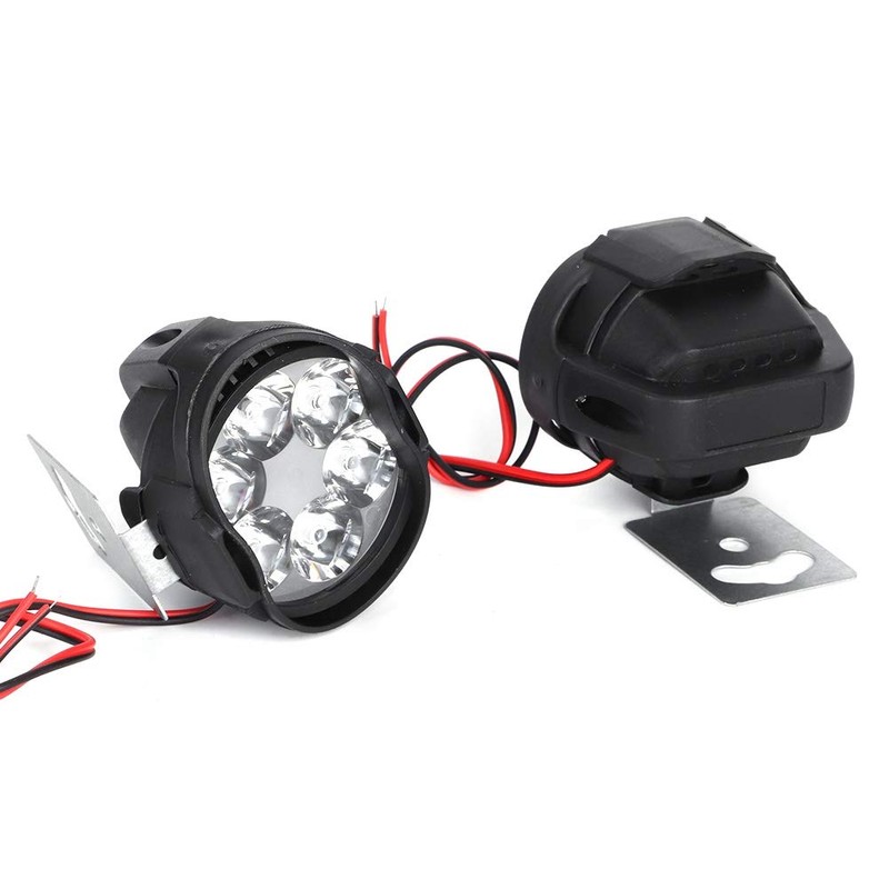 Headlights/Headlights,2Pcs 6 Led Spot Fog Light Motorcycle Headlight Universal Waterproof