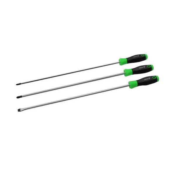 GRIP 3 Piece XL Long Reach Screwdriver Set EXTRA LONG