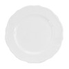 Elama Henryi 6 Piece Embossed Rim Detail Porcelain White Dinner