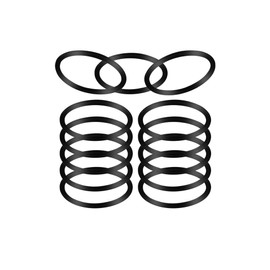 (13 Pack) Vacuum Belt 66100 Replacement Kit Round Design Compatible with Sanitaire & Eureka Vacuums SC679 C2094 Part #30563B/30563A