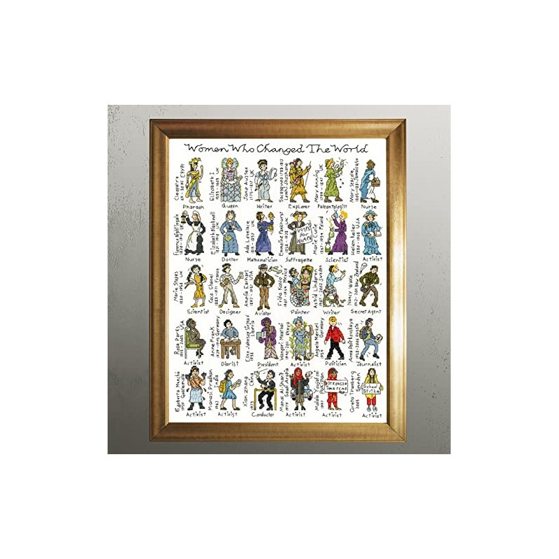 Bothy Threads Cross Stitch Kit - Women Who Changed The