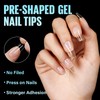 TOMICCA Medium Coffin Nail Tips, 504Pcs Half Matte Soft Acrylic