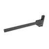 Multifunction Woodworking Ruler Aluminum Alloy T Shaped Black Measuring Marking