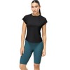 icyzone Women's Crewneck Workout T Shirts Quick Dry Athletic Cap