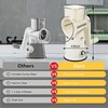 Rotary Cheese Grater with Handle: 5 in 1 Cheese Grater