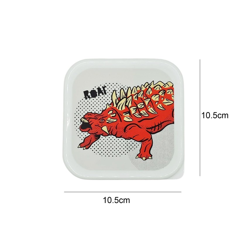 ARKRAFT Tirex Set of 3 Children's Lunch Boxes Dinosaur Design