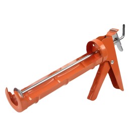 Genubi Industry Caulking Gun, Caulk Gun No Drip, Smooth Rod 10 oz Caulk Gun for standard Caulk tubes, 15:1 Thrust Ratio, Orange