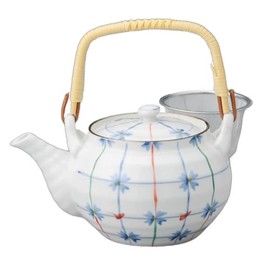 Flower Lattice No. 4 Earthenware Pot (U) 6.7 x 4.9 x 3.9 inches (17 x 12.5 x 10 cm), 21.8 fl oz (630 cc) | Teapot |