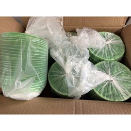 SOLOS CASE of 144 pcs SOLOS Clean Sack Emesis Bags For Sickness Cleanup HDPE Green