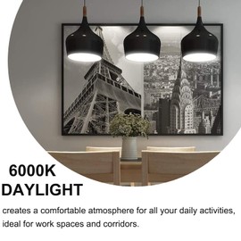 Furoching A19 Rechargeable Emergency LED Bulb, 9W 60W Equivalent Battery Backup Emergency Light with Switch Hook, E26 6000K for Home Power Outage Outdoor Activity Camping Hurricane,2-Pack