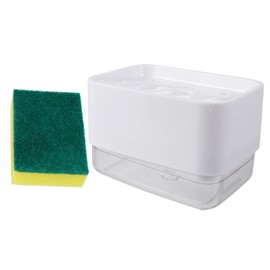 VICASKY 1 Set Dishwashing Soap Holder Press Soap Dispenser with Manual Design Convenient Liquid Discharge for Kitchen Accessories Capacity No Waste Safe Material