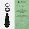 Ecofiltration - 1" BSP 4-Stepped Black Threaded Hosetail with 1"