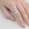 High Polish Ball Cluster Open Ring New .925 Sterling Silver