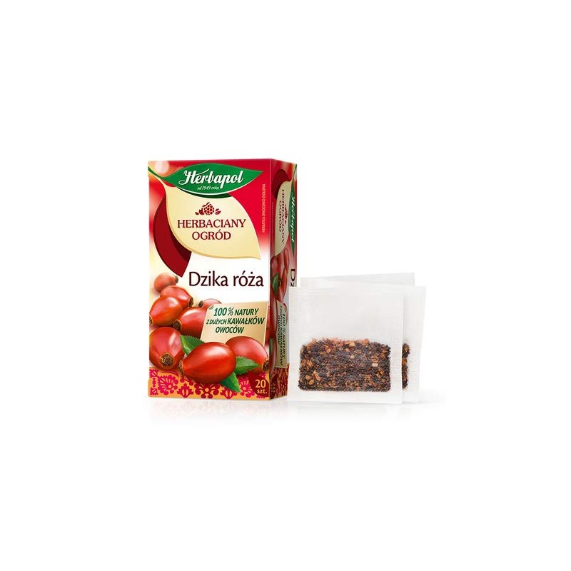 Herbapol Herbal Fruit Infused Tea (Variety 4 Pack) WILD ROSE,
