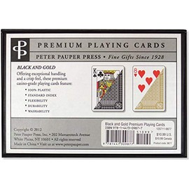 Peter Pauper Press 100% plástico Paquete económico de Cartas (4 Barajas)