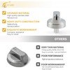 Allstare Stainless Steel WB03X29315 Stove knobs Replacement for GE Stove