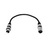 Omnitronic XLR cable, 3 pin, 0.2 m, black