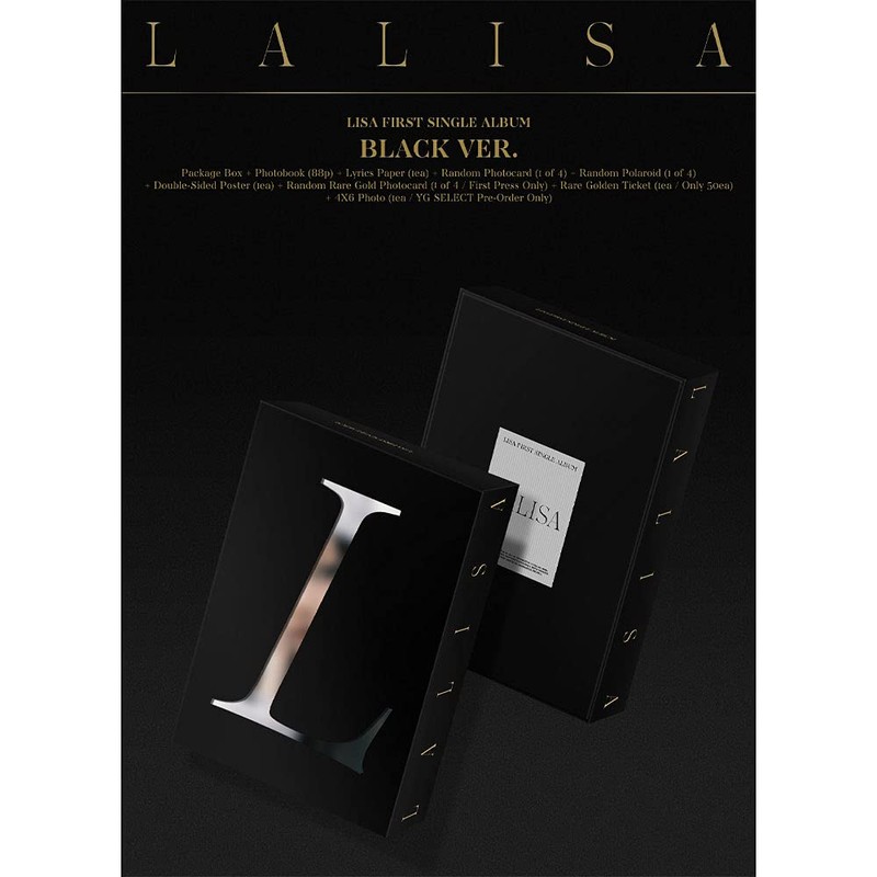 LALISA LISA First Single Album (BLACK VER.)